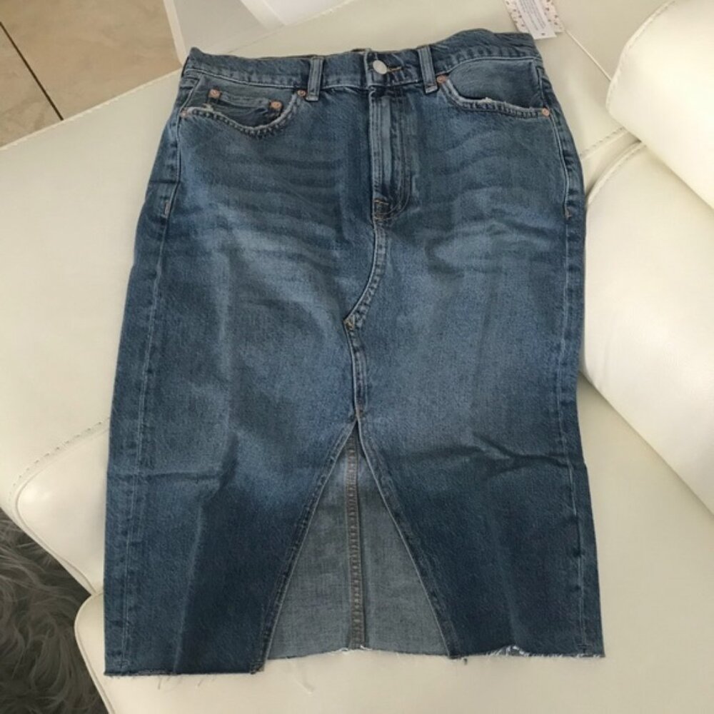 Free People Suzanne Midi Denim Skirt - Picture 3 of 7